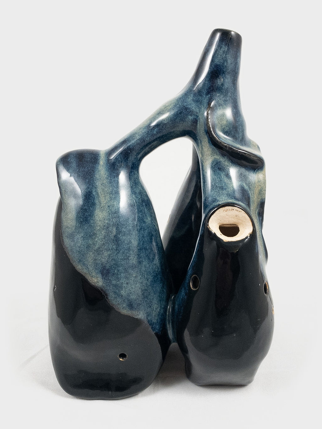 Huaca B3, E4, E3 — hand-built stoneware with agate, Clay Instruments