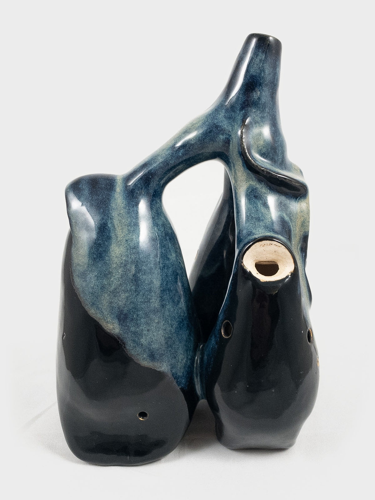 Huaca B3, E4, E3 — hand-built stoneware with agate, Clay Instruments