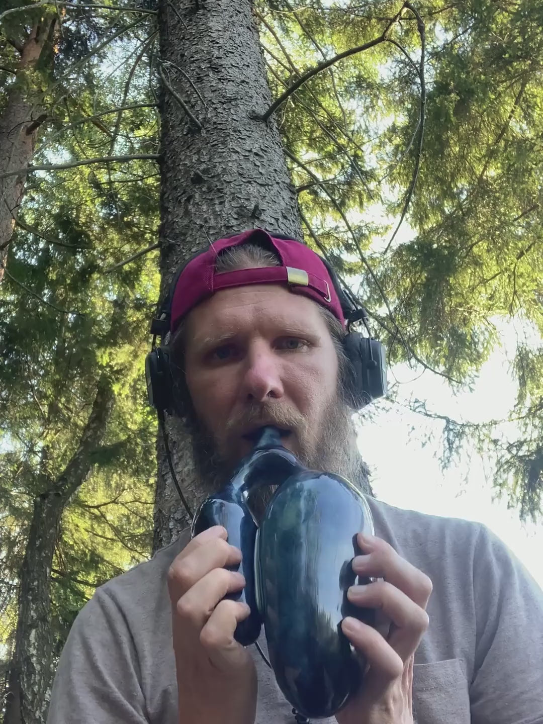 Double ocarina G3, G4 - sound sample, Clay Instruments